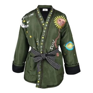 NWT Monoki by Diane Goldstein Karma Silk Kimono